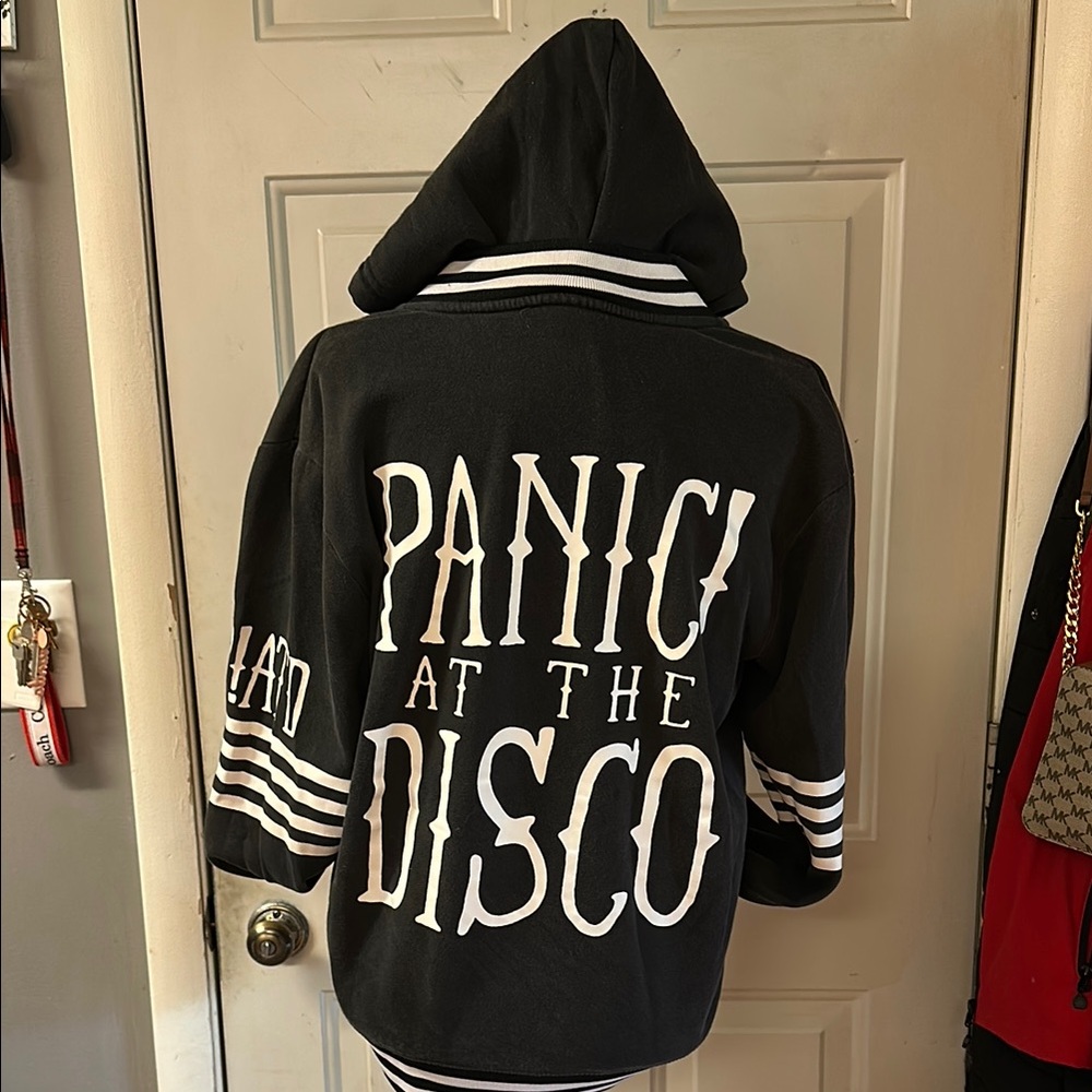 Black and White Zip-Up Jacket